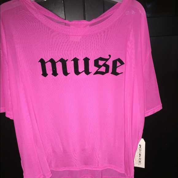 Tops - Beach top hot pink see through